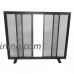 Style Selections 38.97-in Black Powder Coated Steel Flat Twin Fireplace Screen - B078NBQZQN